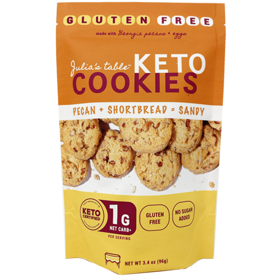 Keto Cookies ~ Pecan + Shortbread = Sandy, 6 pack